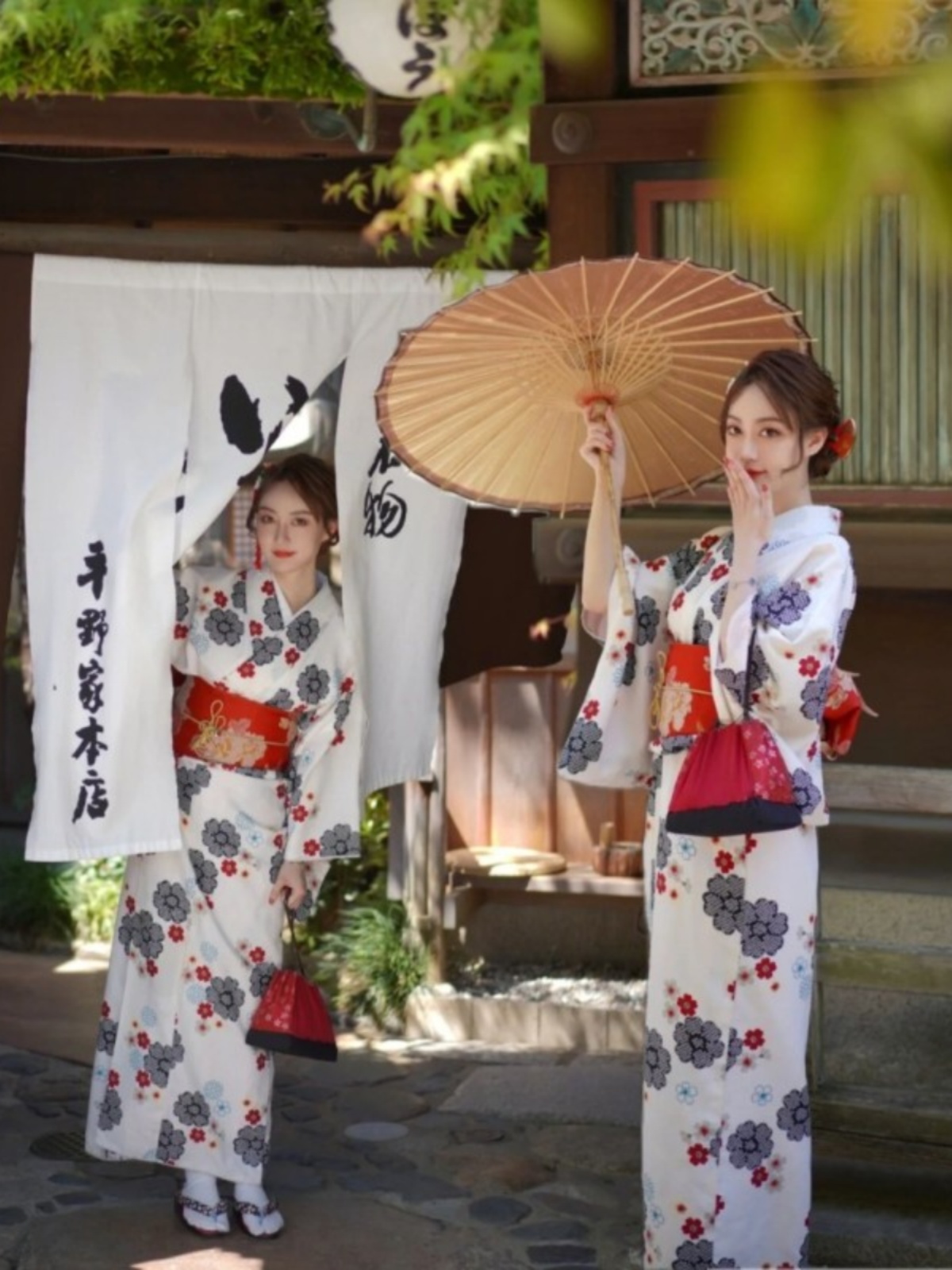Photography Vintage - Gaun Kimono Gaya Jepang Vintage Baru