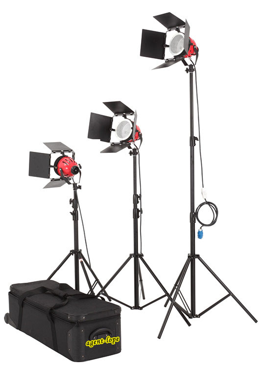 Photography Bulb - Kit 3* PRO 800w Lampu Sorot