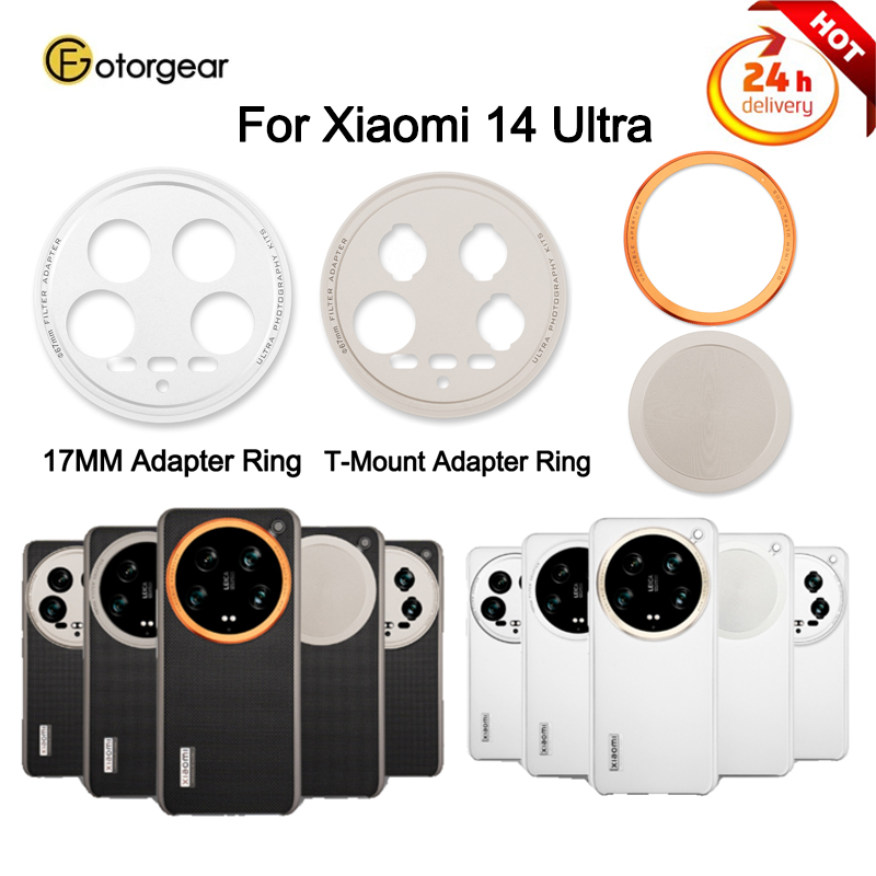 Photography Xiaomi 14 Ultra - Fotorgear adaptor lensa T-Mount/17mm, cincin Filter