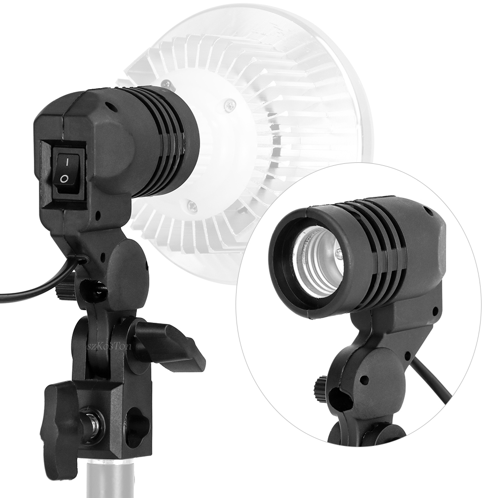 Photography Bulb - Pemegang bohlam kepala tunggal soket E27
