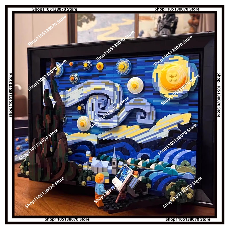 Photography Architecture - Puzzle Balok Bangunan 3D Lukisan Minyak