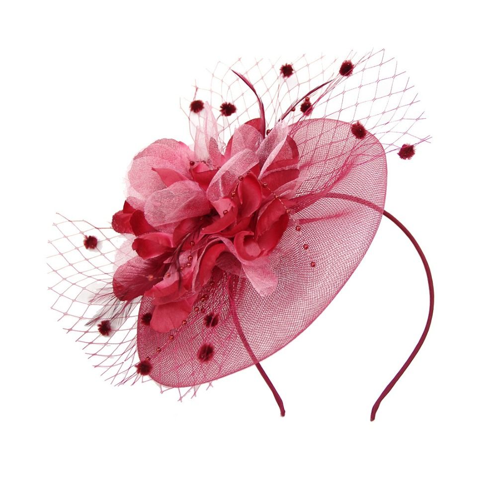 Photography Vintage - Topi Fascinator Jaring Bulu Vintage, Topi