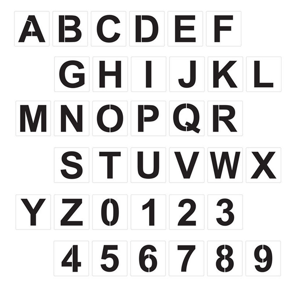 Photography Font - 1Set Stensil Alfabet Besar Templat Lukisan