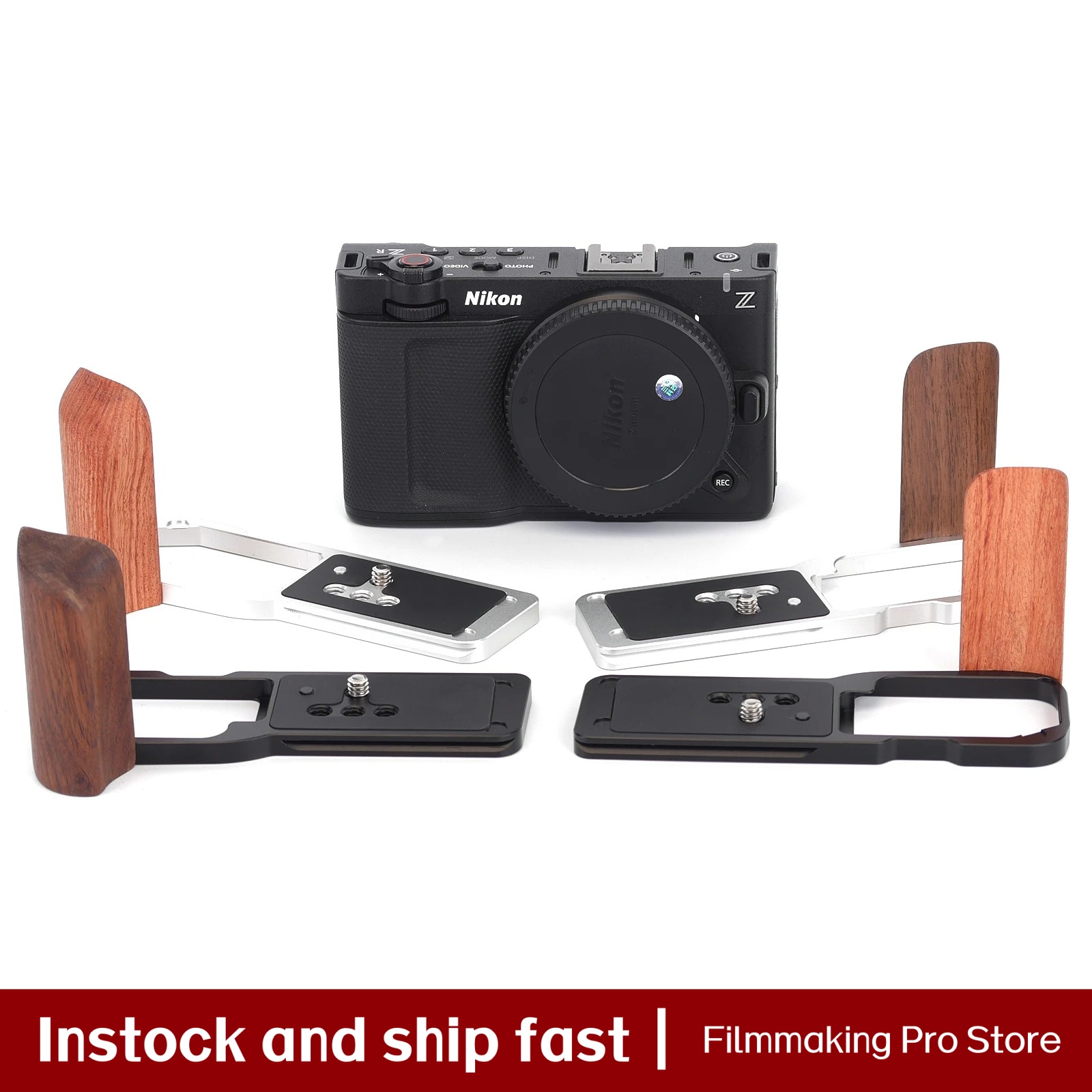 Camera Cage Baseplate - Pegangan Kayu Terbaik untuk Kamera Nikon