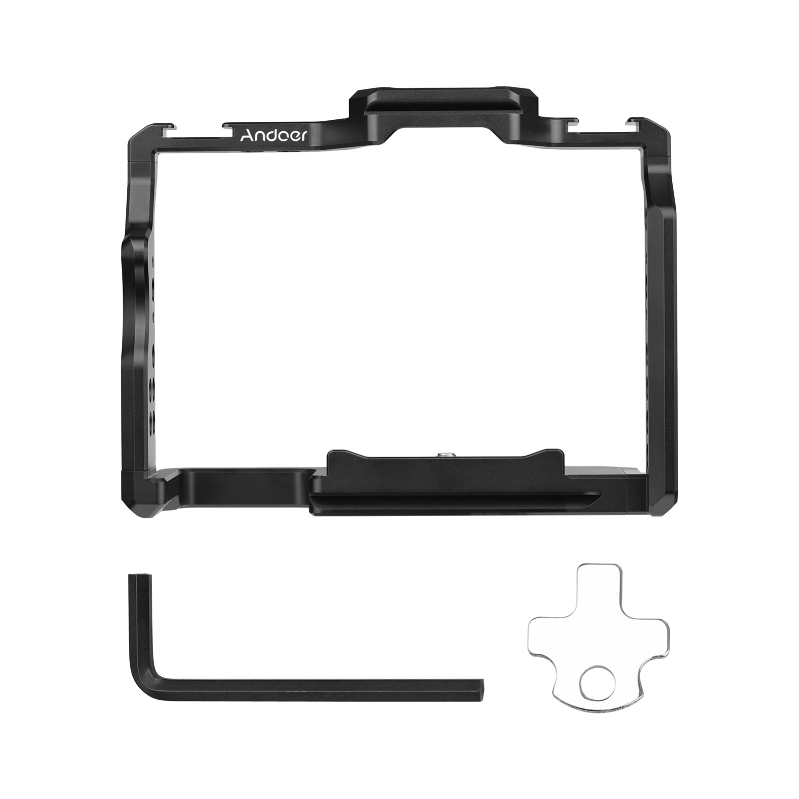 Camera Cage Baseplate - Andoer Camera Cage Aluminium Alloy Video