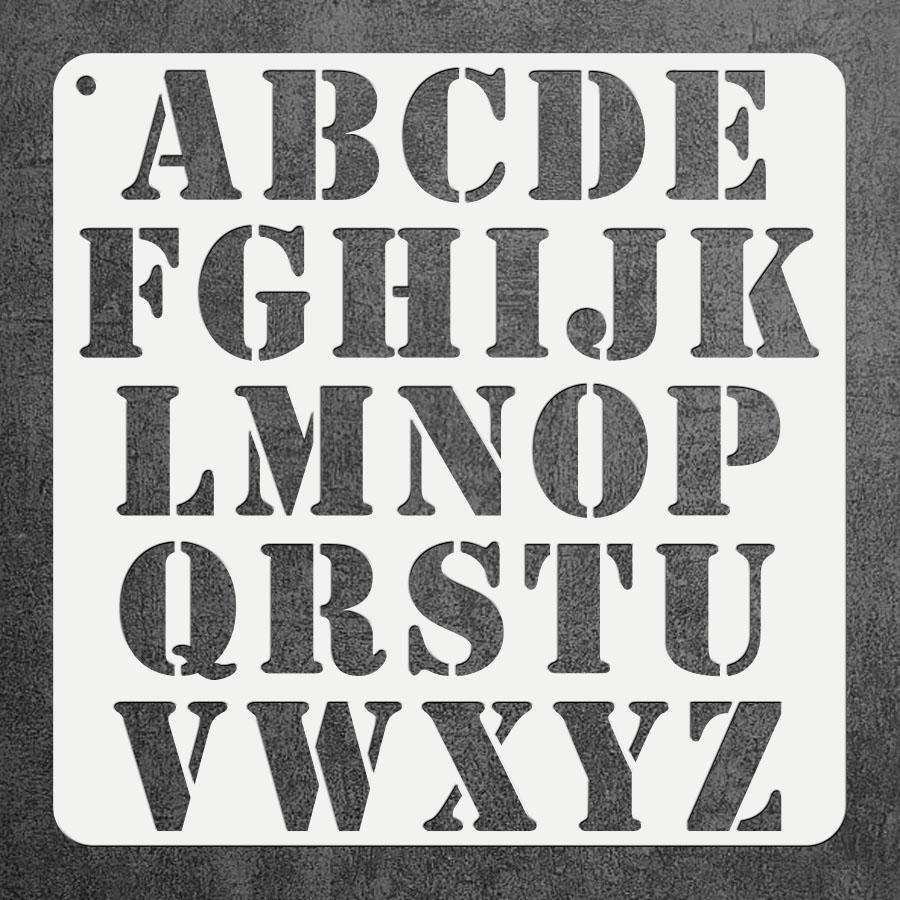 Photography Font - 1 Buah 11.8 Inci A-Z Templat