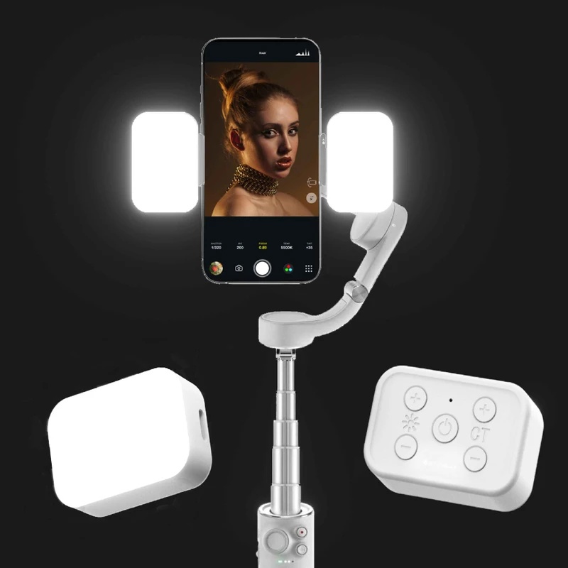 Handheld Stabilizer Gimbal - Lampu LED Magnetik untuk DJI Osmo