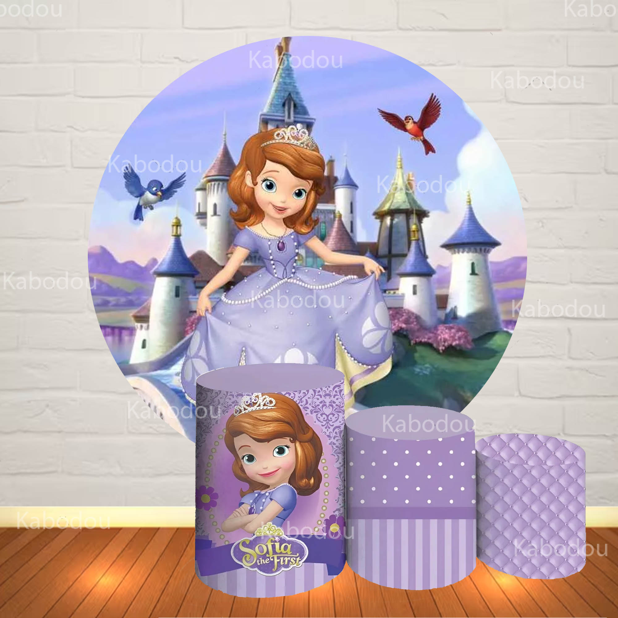 Sofia the First Round Backdrop - Photography Class ulasan dan harga
