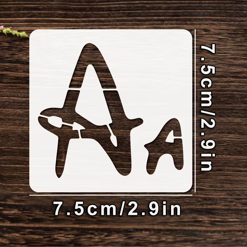 26 Buah Set Stensil Alfabet 2. - Photography Font ulasan dan harga