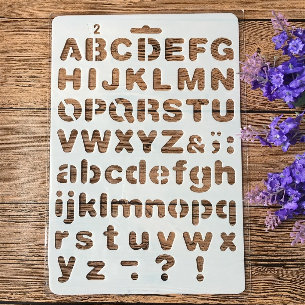 4 Buah/Set 26Cm Huruf Abjad DI - Photography Font ulasan dan harga