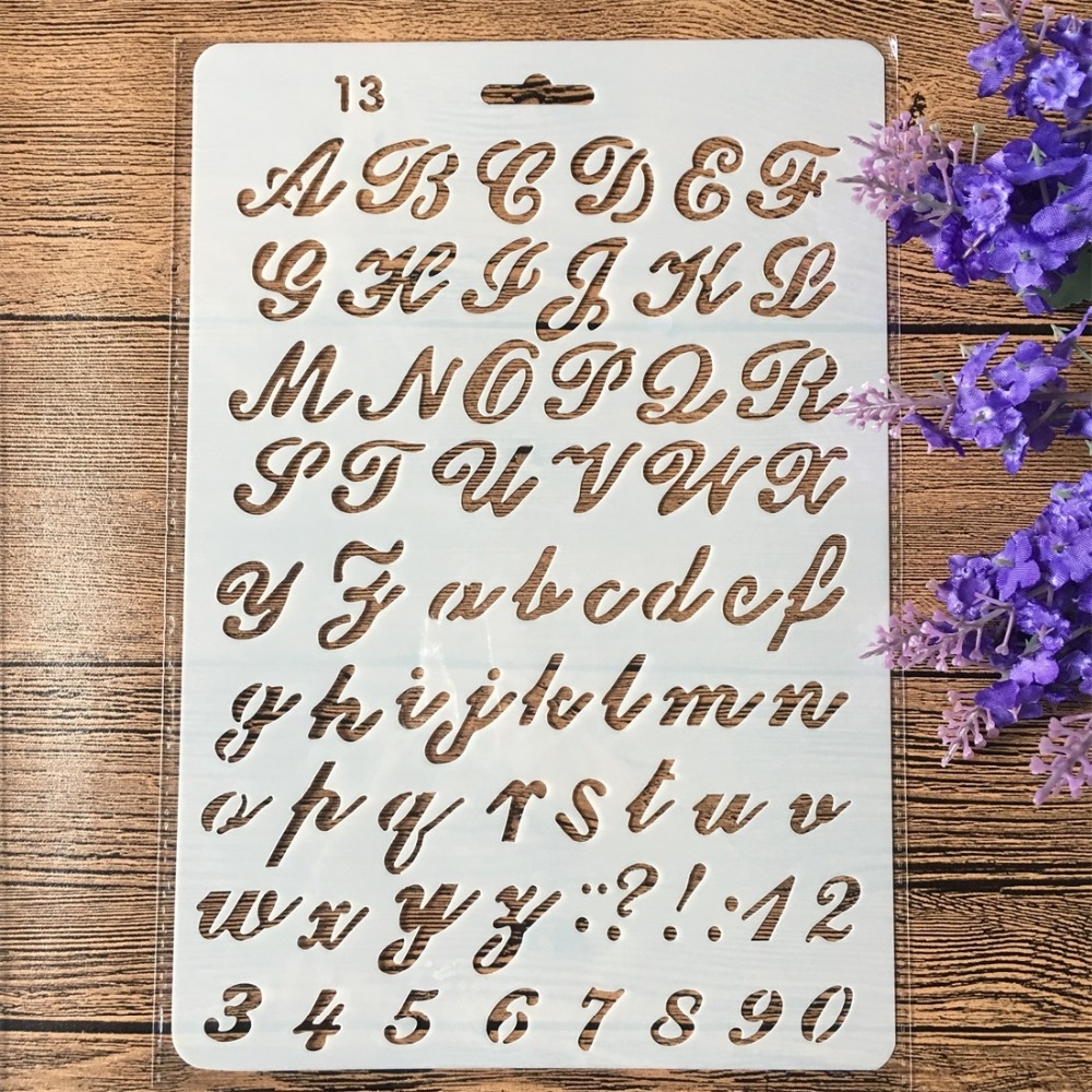4 Buah/Set 26Cm Huruf Abjad DI - Photography Font ulasan dan harga