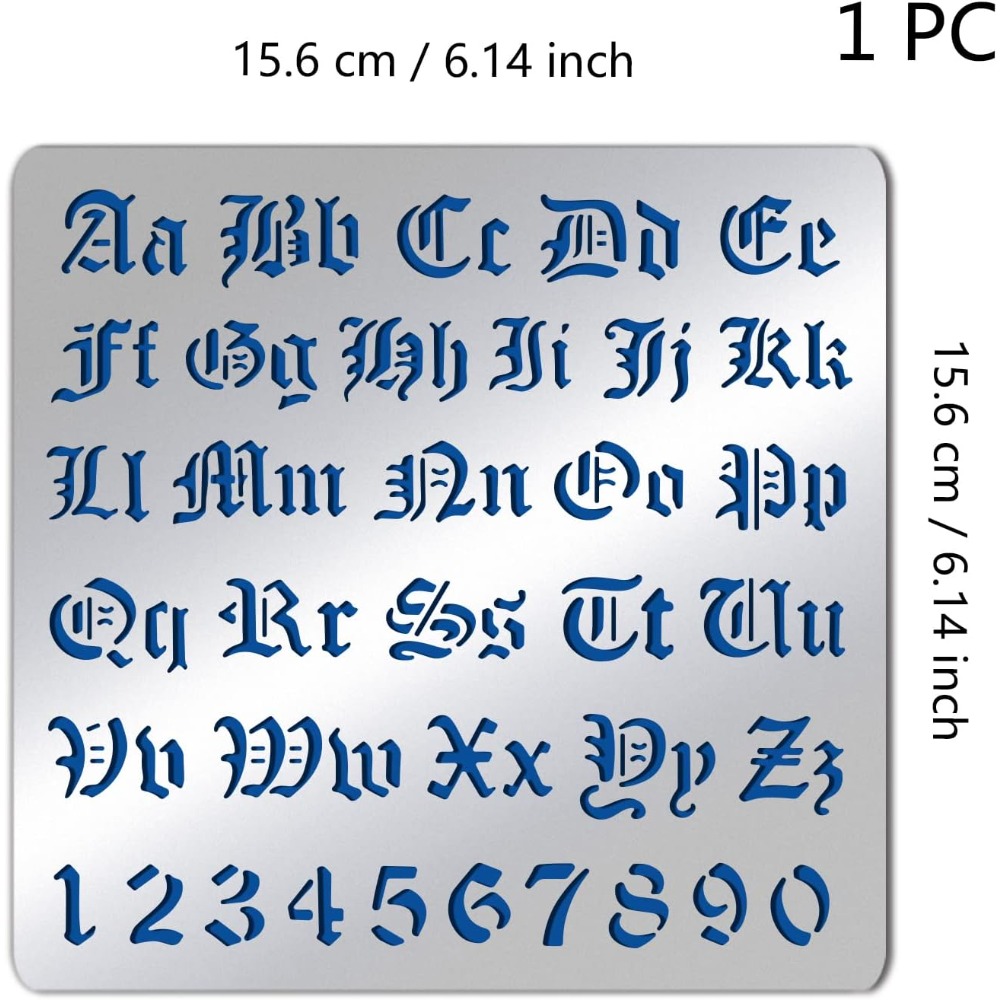 Stensil huruf logam Matte, tem - Photography Font ulasan dan harga