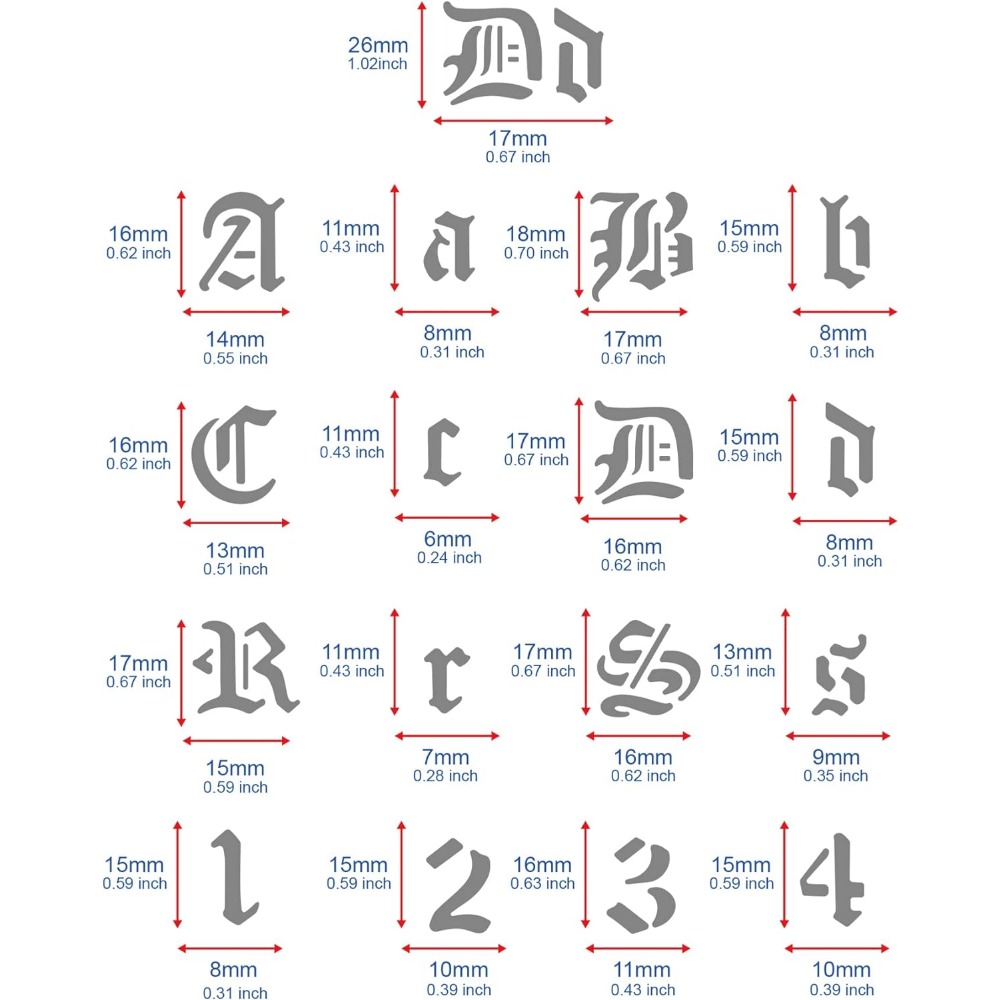 Stensil huruf logam Matte, tem - Photography Font ulasan dan harga