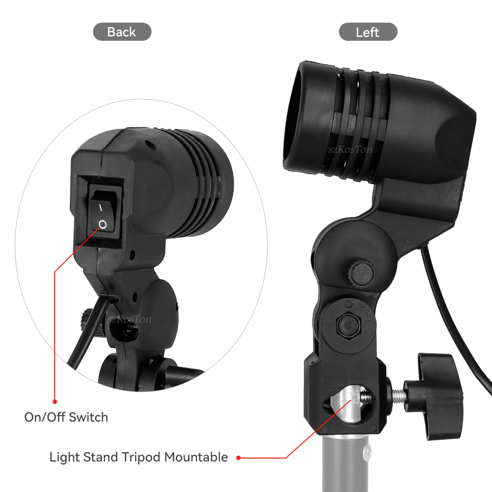 Pemegang bohlam kepala tunggal - Photography Bulb ulasan dan harga