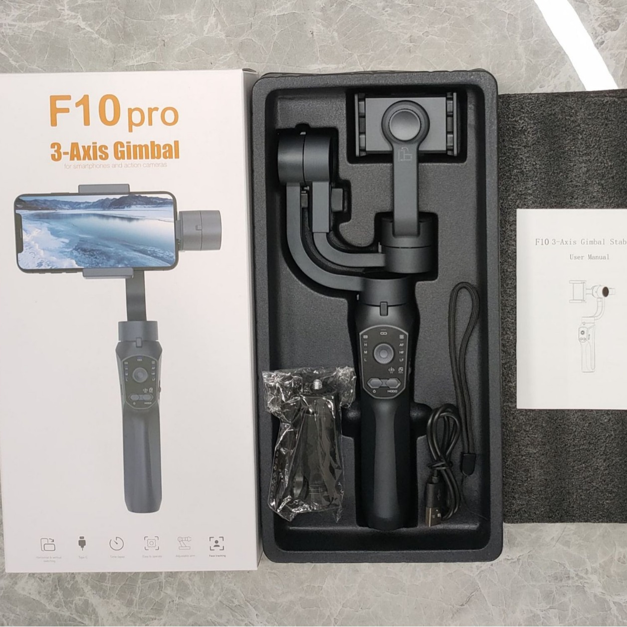 Stabilizer Gimbal Tiga Sumbu F - Handheld Stabilizer Gimbal ulasan dan harga