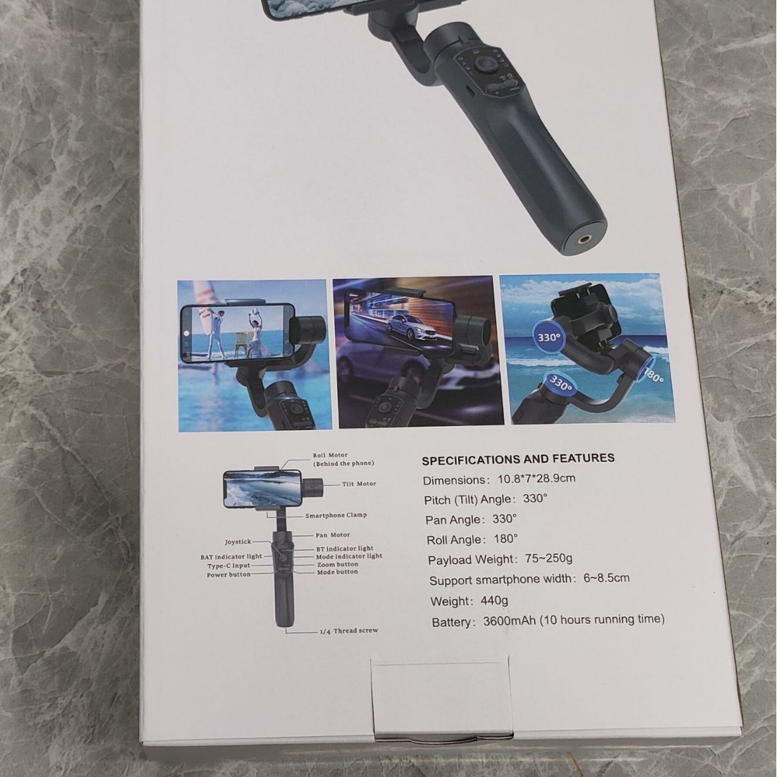 Stabilizer Gimbal Tiga Sumbu F - Handheld Stabilizer Gimbal ulasan dan harga