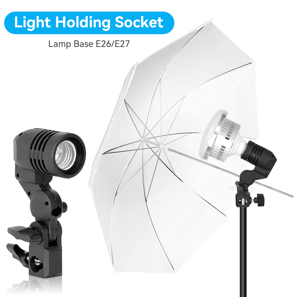Dudukan bohlam kepala tunggal, - Photography Bulb ulasan dan harga