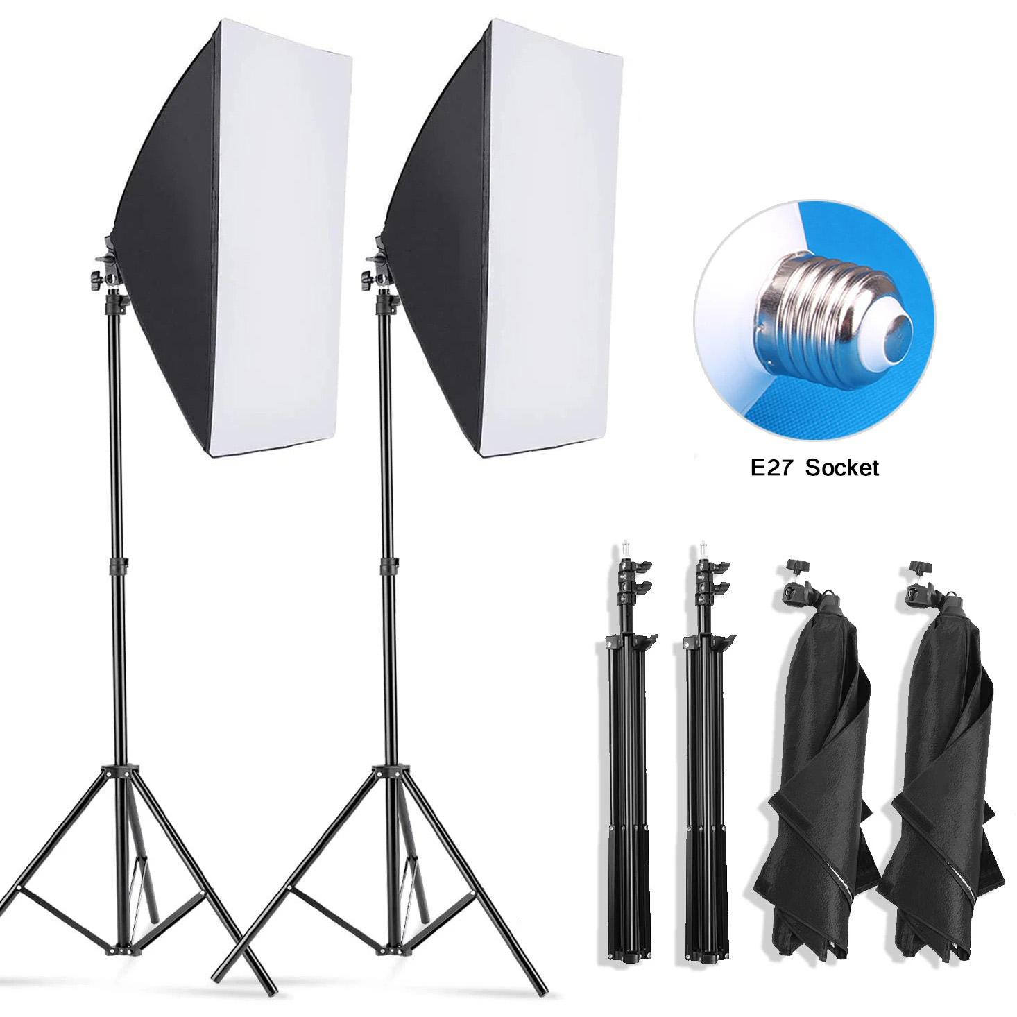 Softbox Pencahayaan Fotografi  - Photography Bulb ulasan dan harga