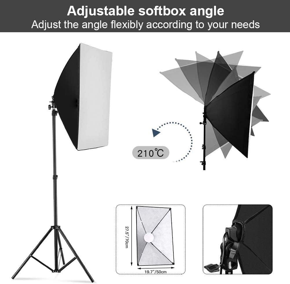 Kit Pencahayaan Softbox Fotogr - Photography Bulb ulasan dan harga