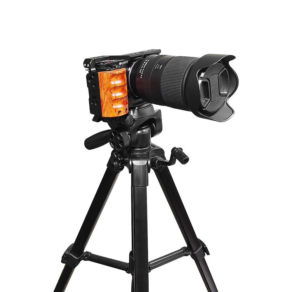 Untuk Sony ZV-E10 Kandang Kame - Camera Cage Baseplate ulasan dan harga