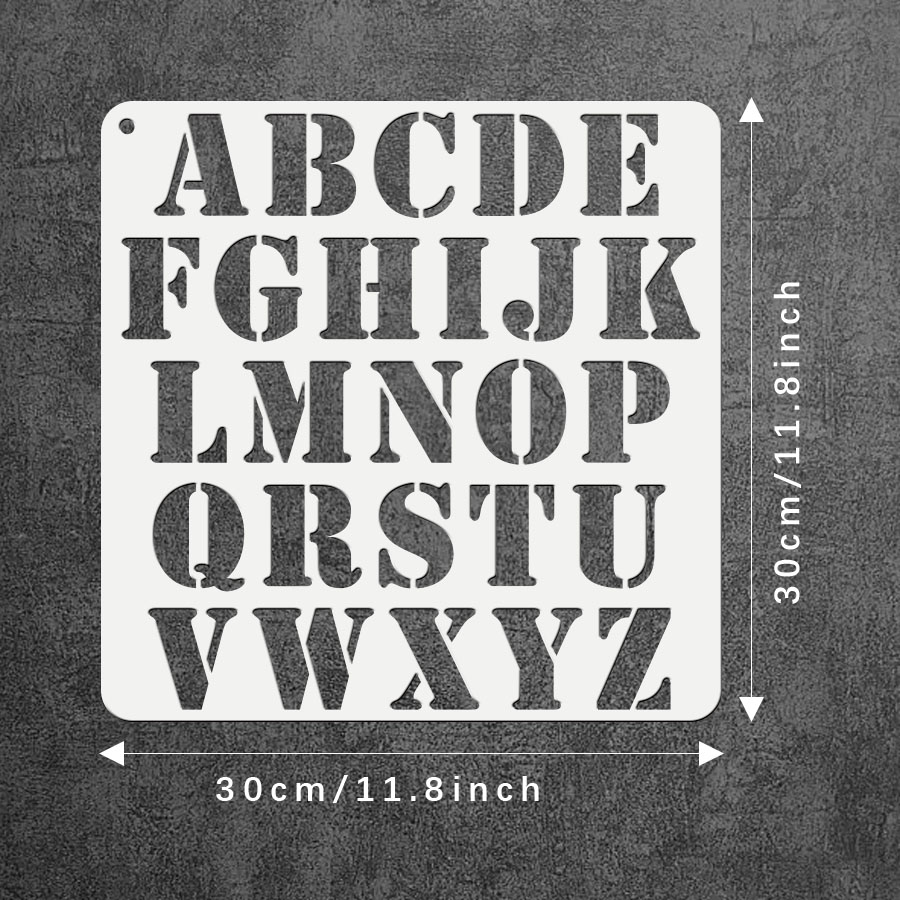 1 Buah 11.8 Inci A-Z Templat A - Photography Font ulasan dan harga
