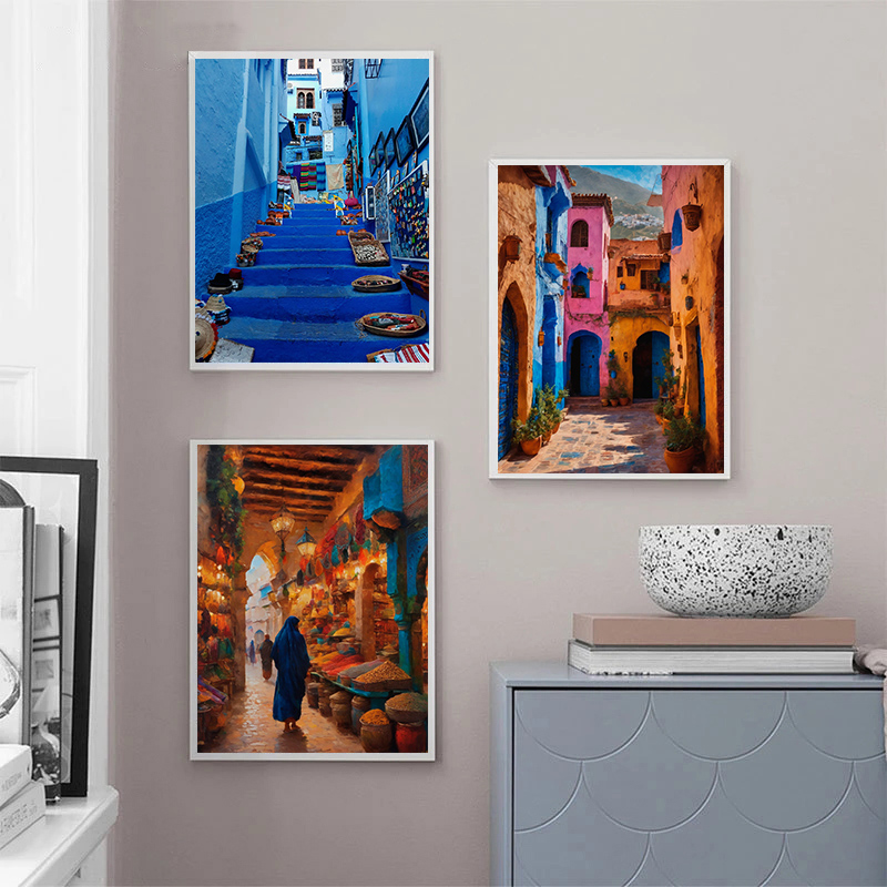 Poster Seni Fotografi Marrakes - Photography Architecture ulasan dan harga