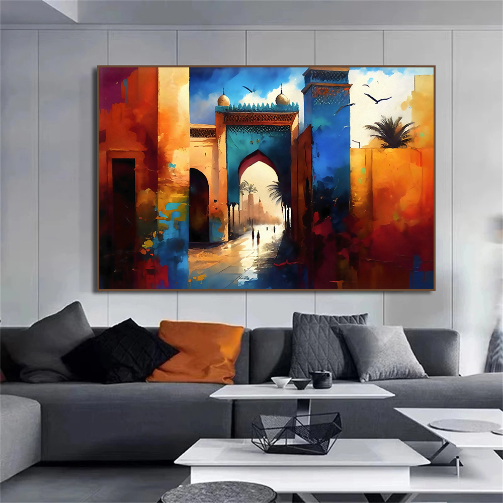 Poster Seni Fotografi Marrakes - Photography Architecture ulasan dan harga