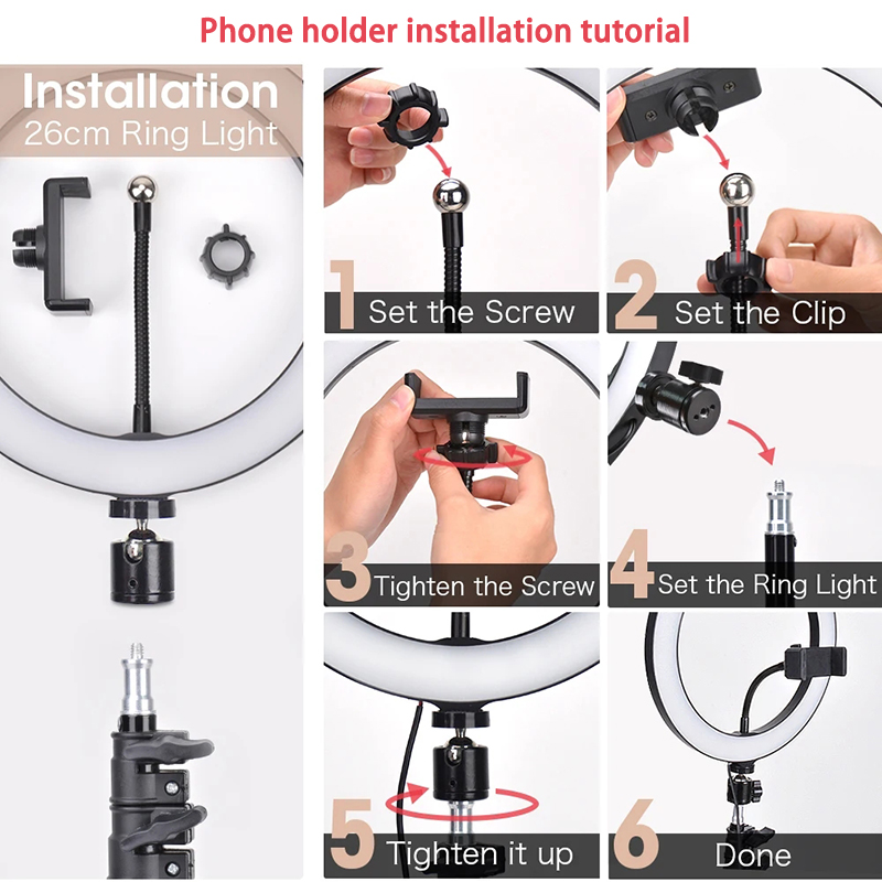 Lampu Cincin LED 16Cm 26Cm 33C - Photography Bulb ulasan dan harga